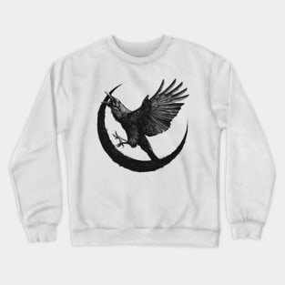 Eclipse Crow Moon Crewneck Sweatshirt